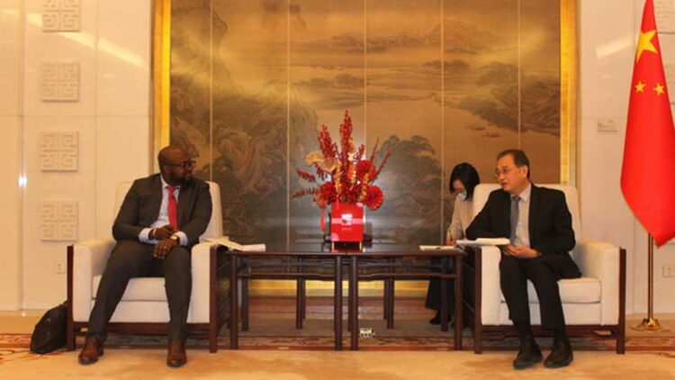 Une délégation guinéenne reçue par le Ministre des Affaires étrangères chinois