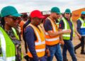 Ousmane Gaoual se rend sur les chantiers des nouveaux aérodromes du pays
