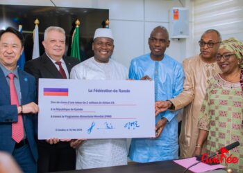 La Russie fait un don de vivres alimentaires d’environ 2 millions USD à la Guinée
