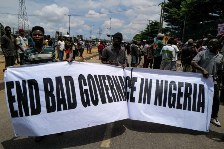 Série de manifestation baptisée « EndBadGovernance » au Nigeria