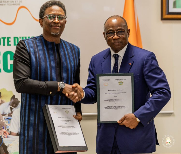 La Guinée et la Côte d’Ivoire scelle un accord pour la transformation des systèmes éducatif