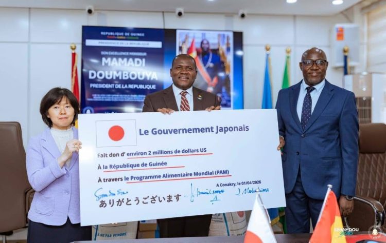 La Japon renforce la sécurité alimentaire en Guinée avec un don de 2 millions USD
