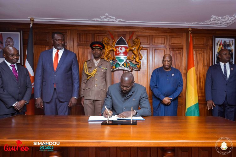 Mamadi Doumbouya à Nairobi pour promouvoir la vision économique de la Guinée