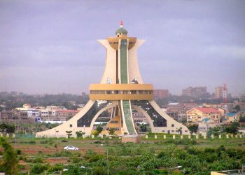 Ouagadougou. View of Place Memorial auz Heros Nationaux.
