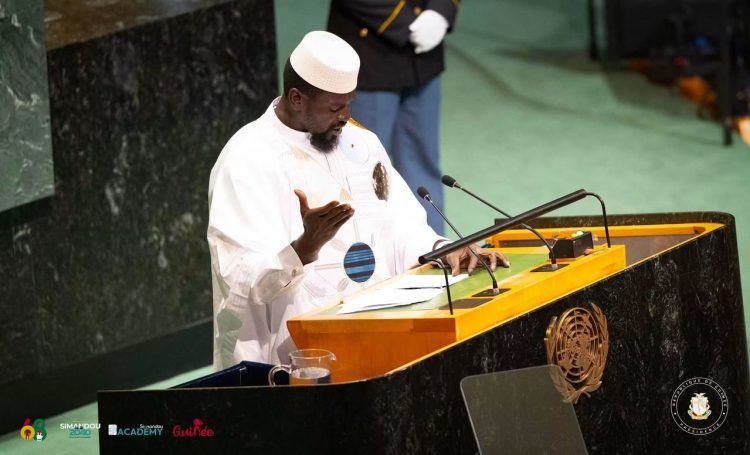 Mamadi Doumbouya met la transformation économique de la Guinée au centre de sa diplomatie à l’ONU